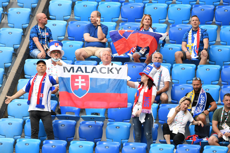 Fanúšikovia Slovenska pred zápasom