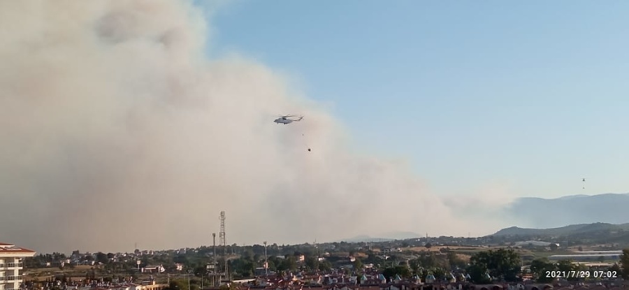 Pri čitateľovom letovisku naberajú vodu na hasenie požiarov.
