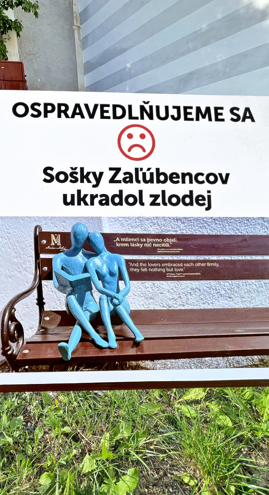 Vandali sošky
ukradli, na miesto
osadili