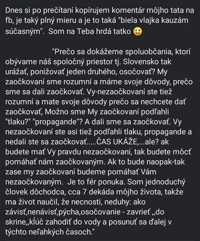 Dôchodca napísal komentár, ktorý by si mal každý prečítať.