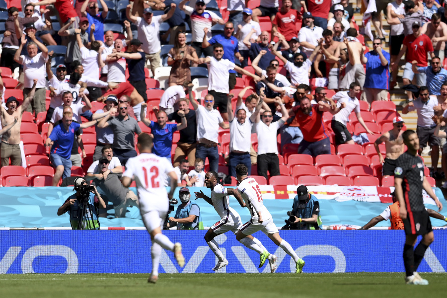 Fanúšikovia na štadióne Wembley