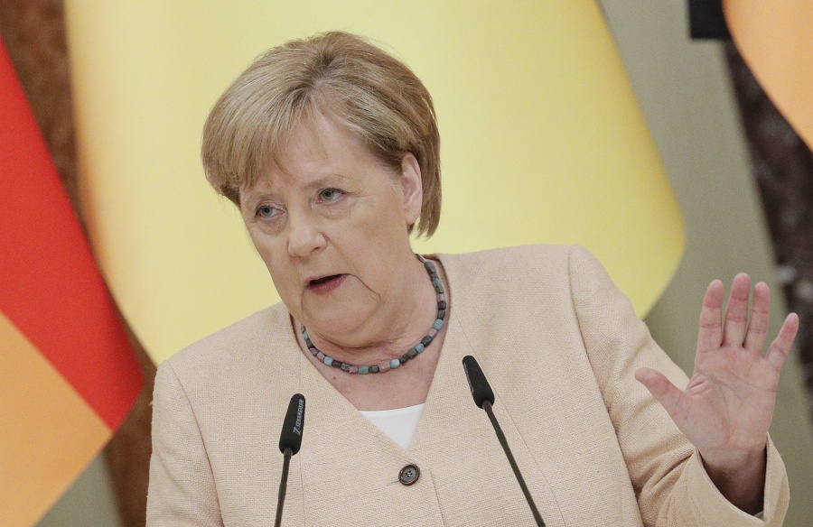 Angela Merkelová počas návštevy