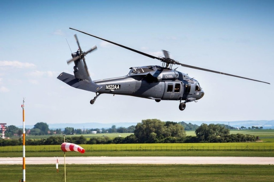 Piloti sa v Košiciach učili lietať na strojoch Black Hawk od spoločnosti Sikorsky. 