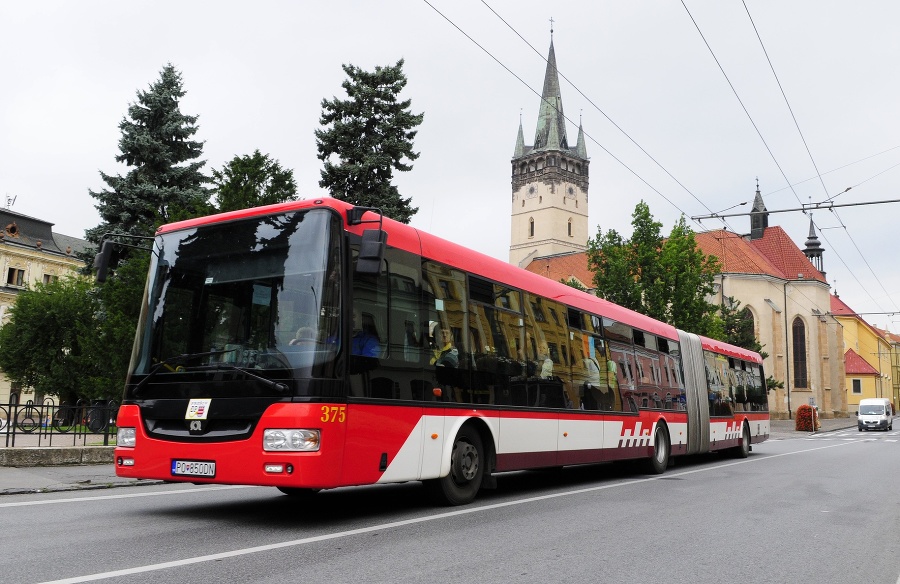 Autobus v Prešove.