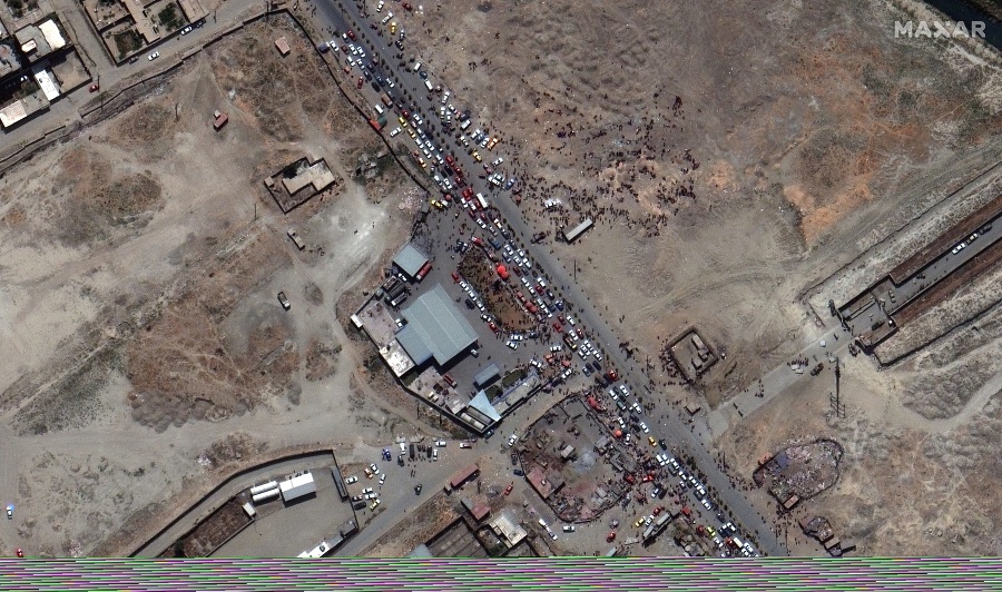 Na satelitnej snímke z