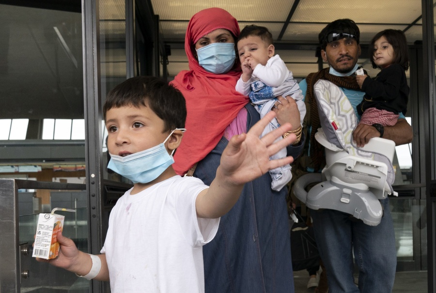Evakuované rodiny z letiska