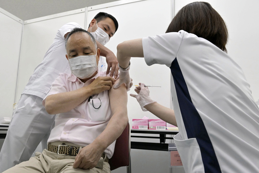 Očkovanie v Japonsku. (archívne