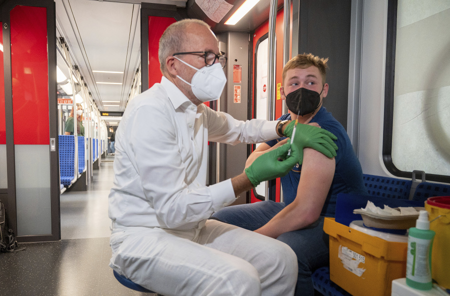 Očkovanie vo vlaku v