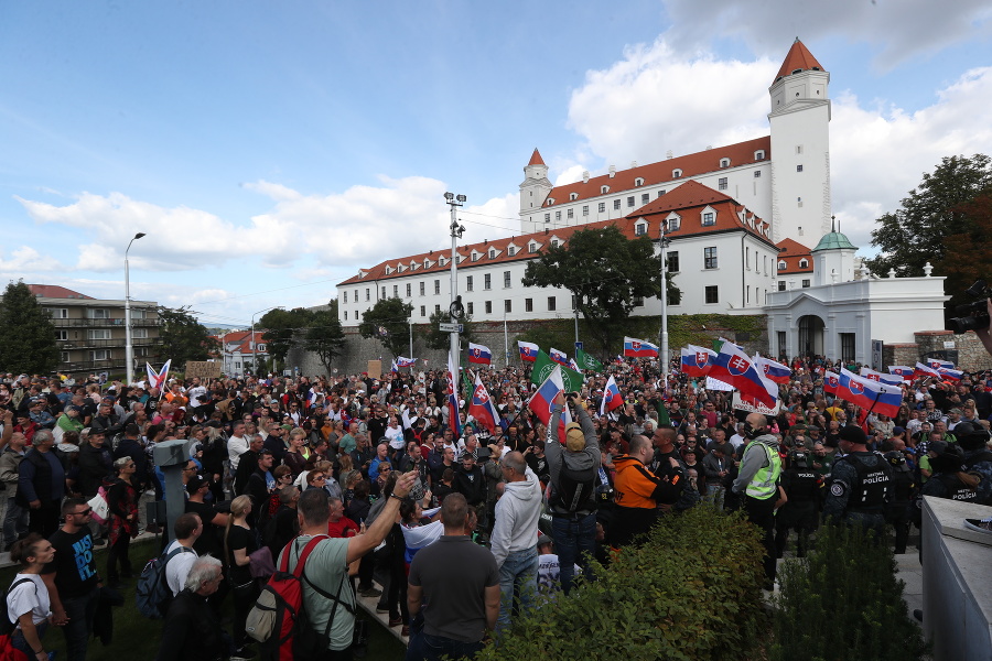 V Bratislave protestovali nespokojní