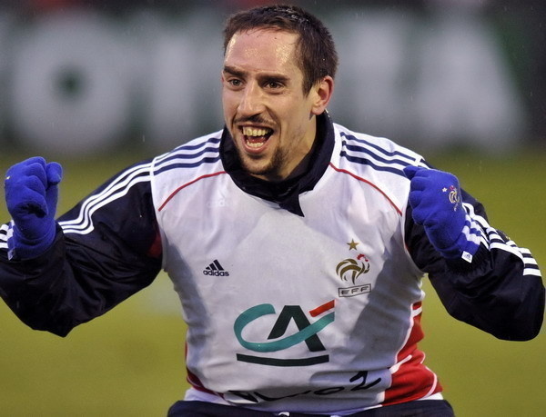 Francúzsky futbalista Franck Ribery.