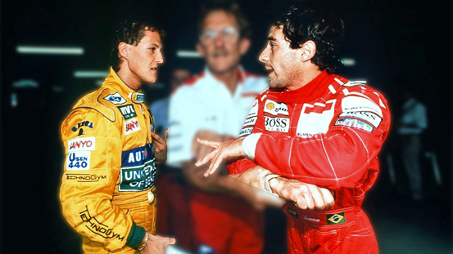 Schumi a Senna.