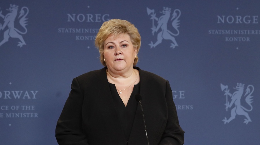 Nórska premiérka Erna Solbergová