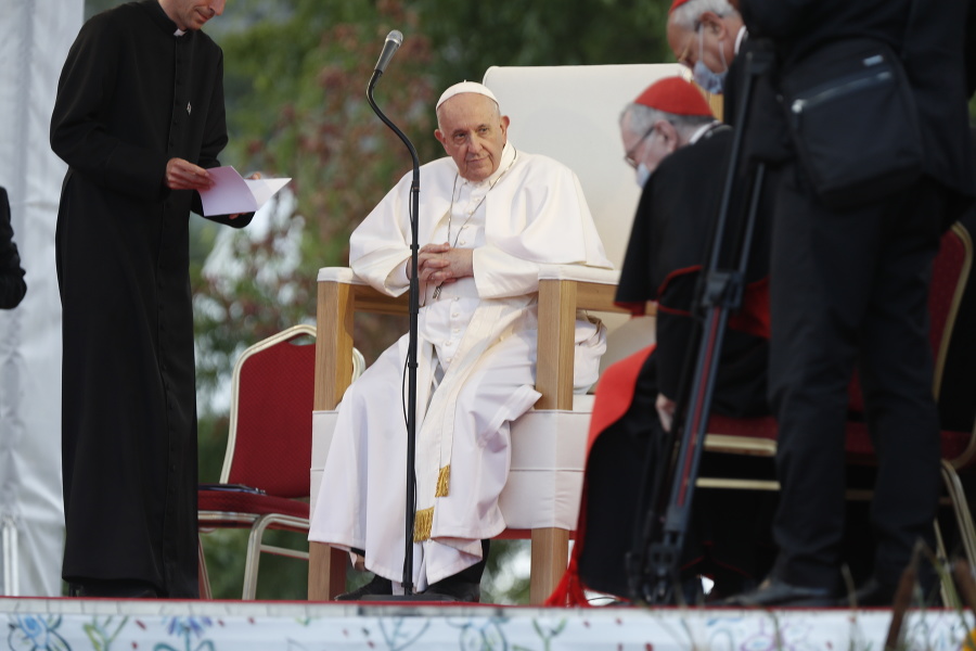 Pápež František na košickom
