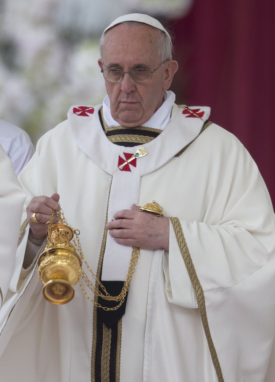 Pápež František celebroval omšu