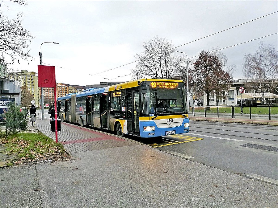 Autobus v Košiciach.