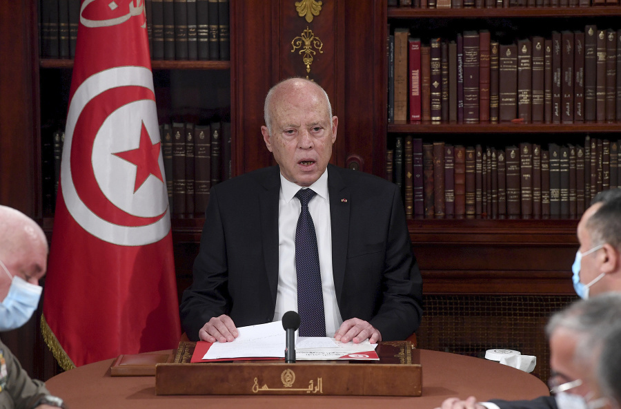 Prezident Tuniska Kajs Saíd.
