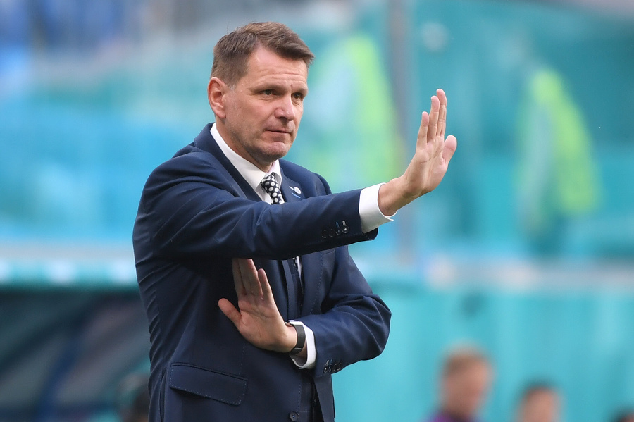Tréner slovenských futbalistov Štefan Tarkovič.