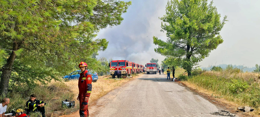 Grécko, August 2021 - Slovenskí hasiči vytrvalo bojovali s požiarom v Grécku dlhých 10 dní.