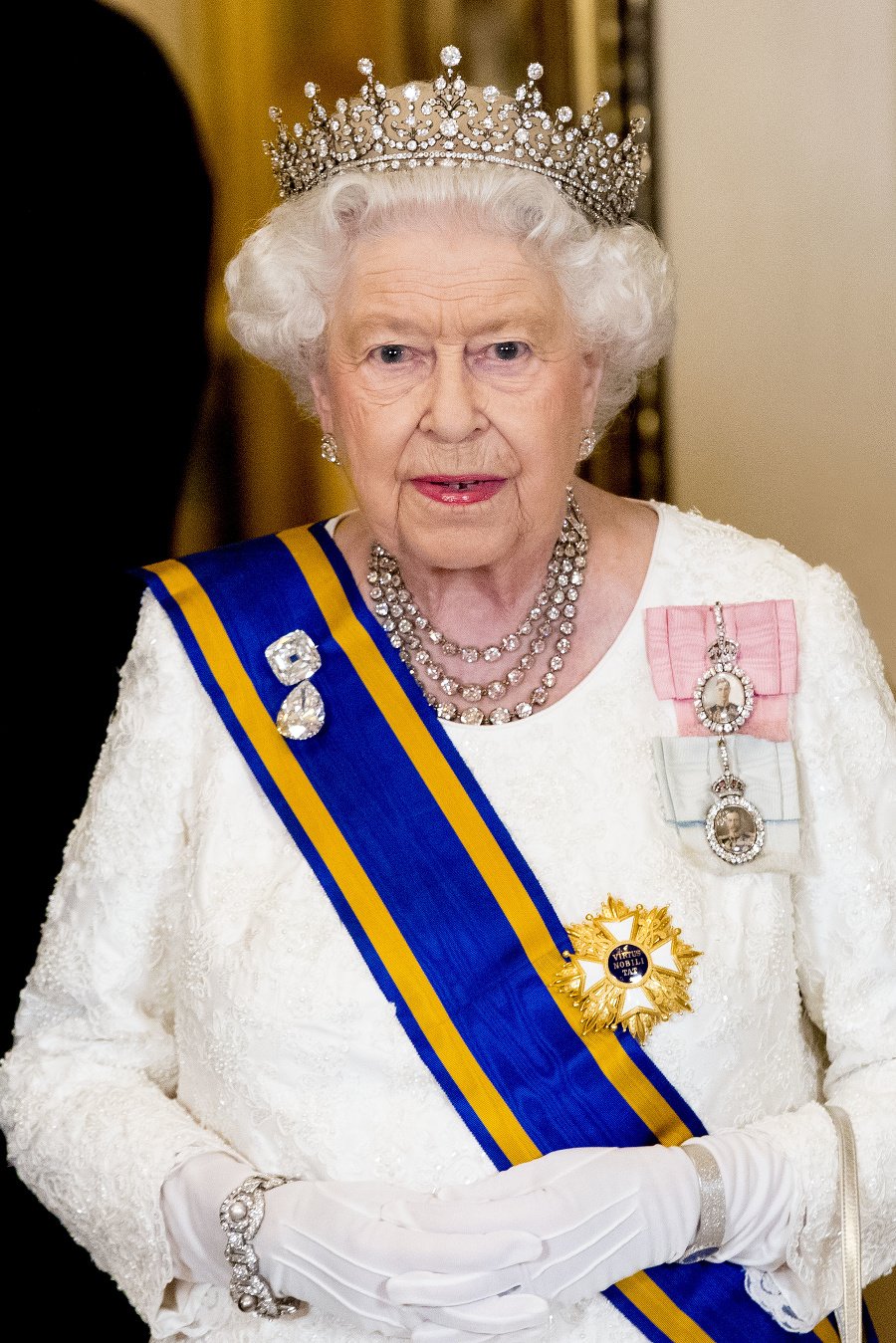 Na snímke britská kráľovná
