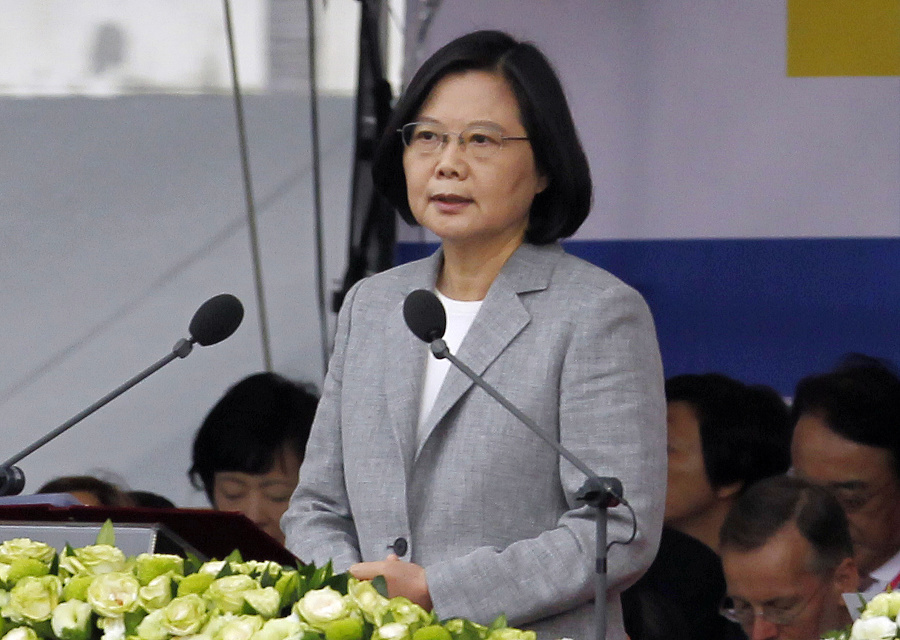 Taiwanská prezidentka Cchaj Jing-wen.