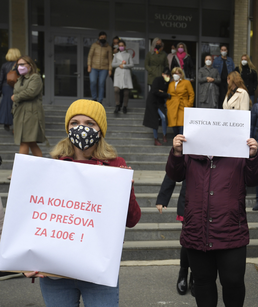 Na snímke protestné zhromaždenie