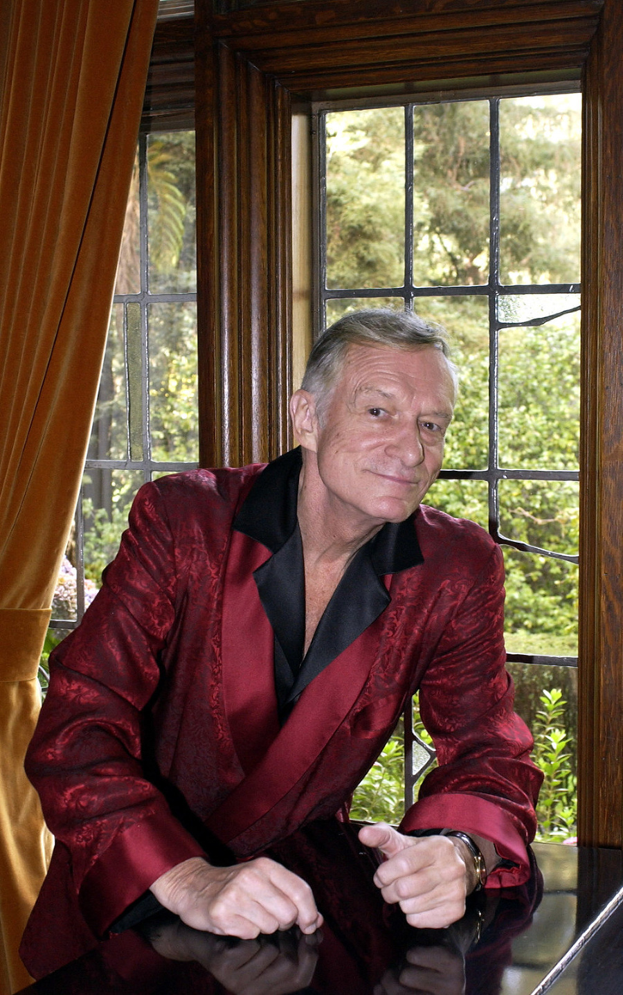 Zakladateľ magazínu pre dospelých Playboy Hugh Hefner.