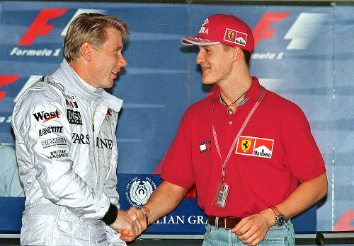 Häkkinen a Schumacher napriek