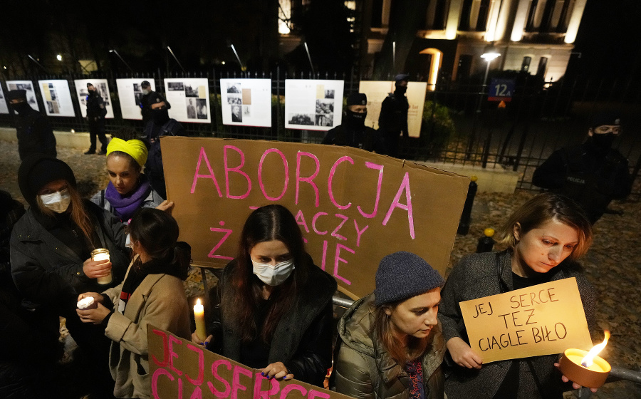 Protest vo Varšave po