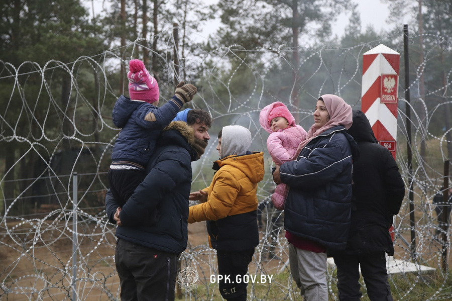 Migranti na hranici Poľska