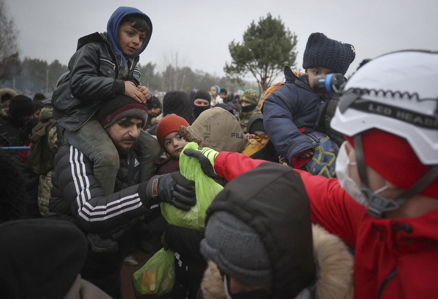 Migranti na hraniciach Poľska