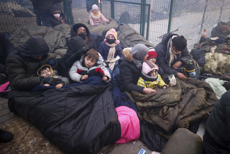 Migranti na hraniciach Poľska