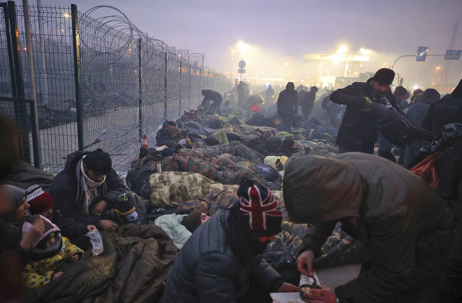 Migranti na hraniciach Poľska a Bieloruska. 