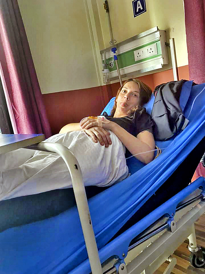 V nepálskej
nemocnici
skončila s pľúcnou