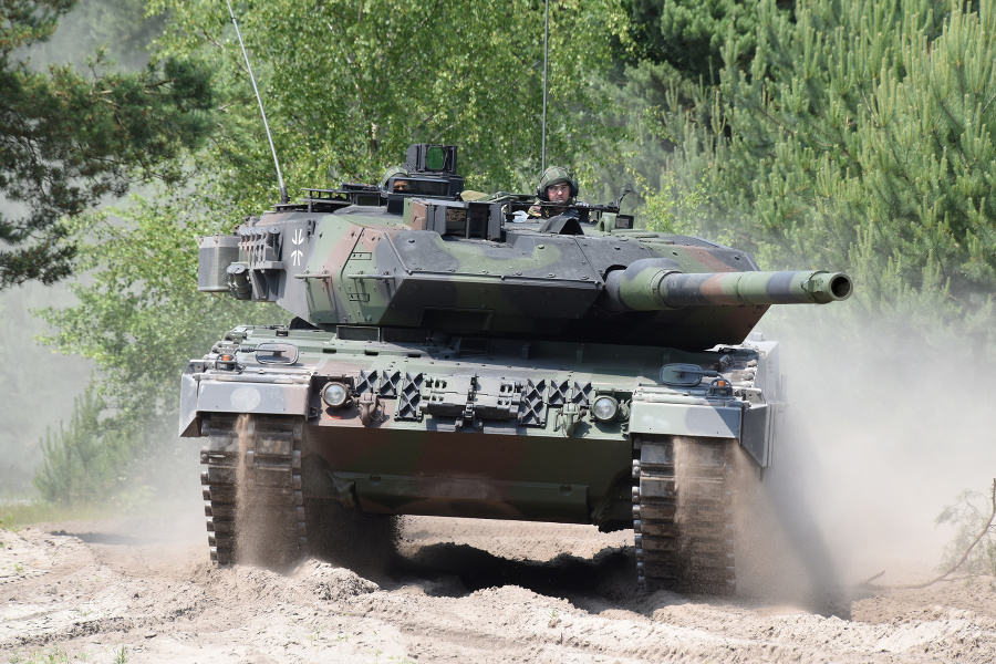Hlavný bojový tank Leopard 2A7 od spoločnosti KMW.