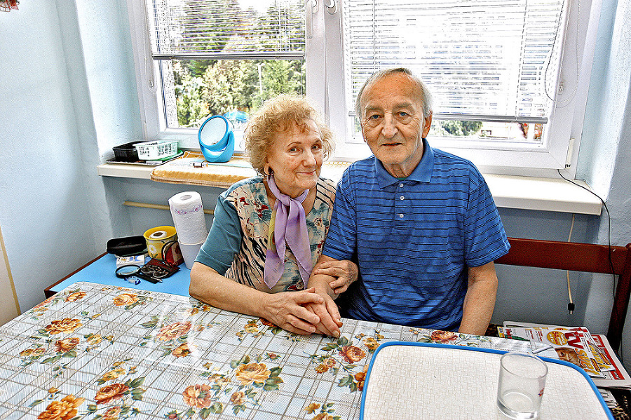 Manželia Slávka (84) a Tomáš Koreňovci (80),