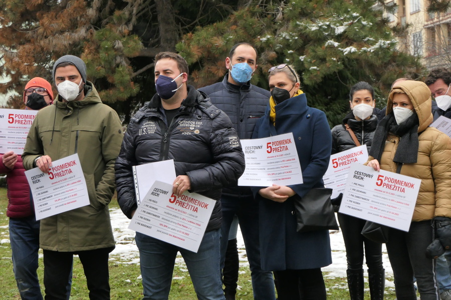 Protest majiteľov gastroprevádzok proti