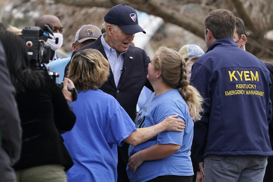 Joe Biden navštívil oblasti