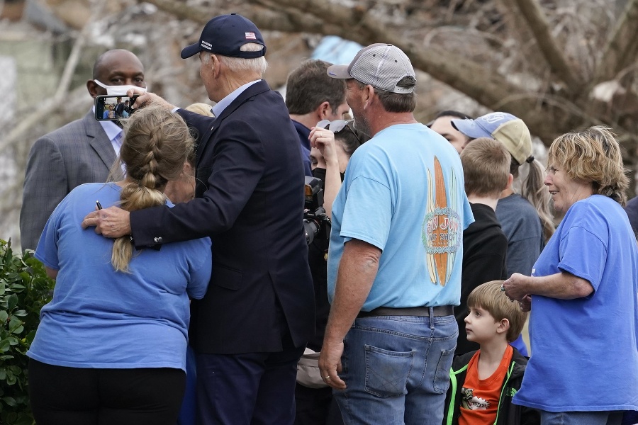 Joe Biden navštívil oblasti