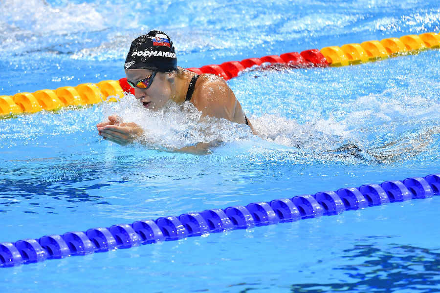 Slovenská plavkyňa Andrea Podmaníková