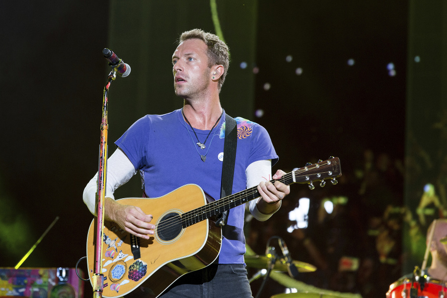 Chris Martin z Coldplay.