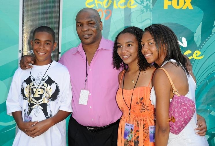 Mike Tyson s deťmi.