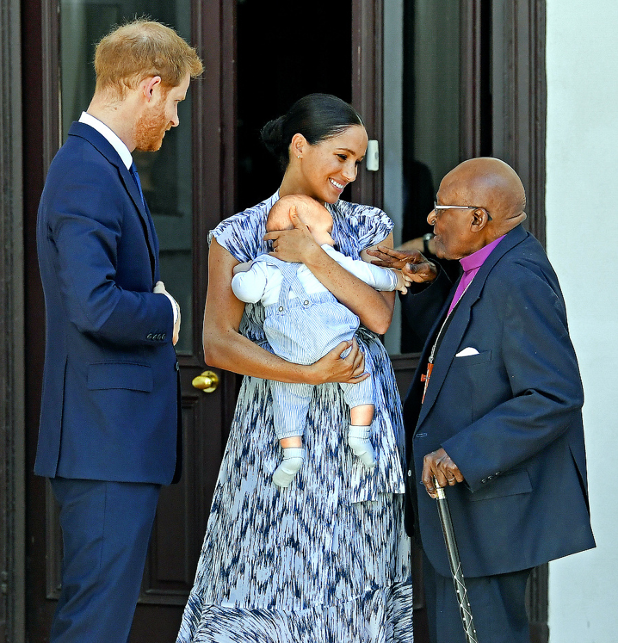 Rodina princa
Harryho pri
návšteve
Kapského
Mesta, 2019.