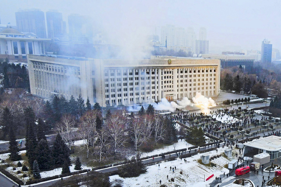 Protesty v Kazachstane sa
