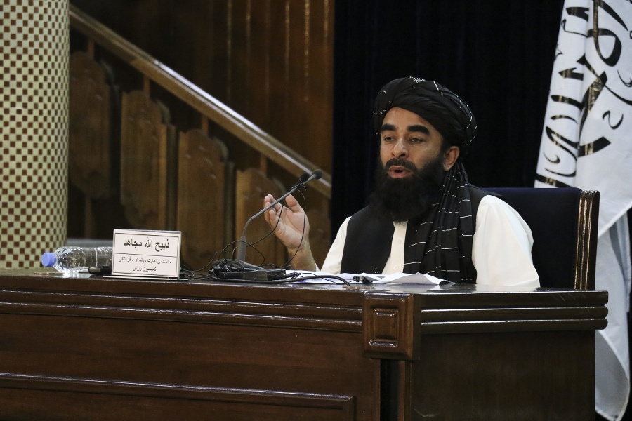 Hovorca Talibanu Zabihulláh Mudžáhid.