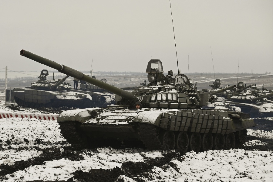 Ruské tanky T-72B3 sa