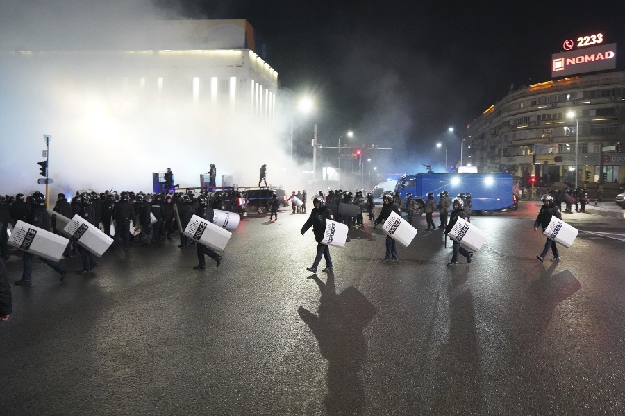 Nepokoje v Kazachstane si