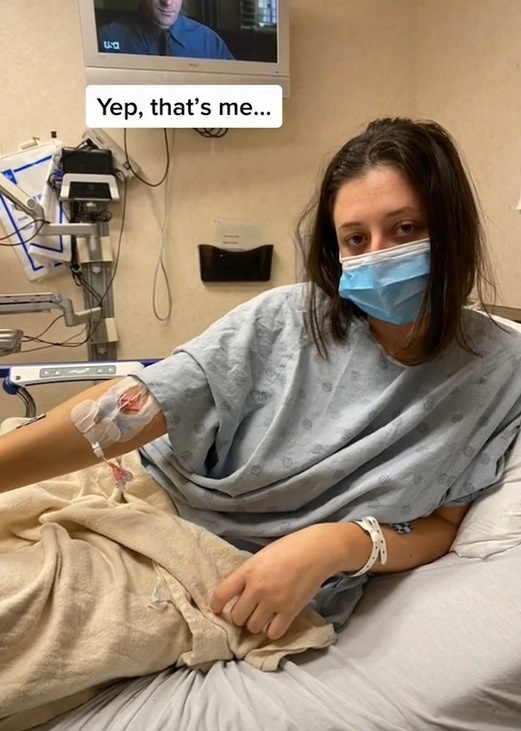 Danielle skončila v nemocnici.