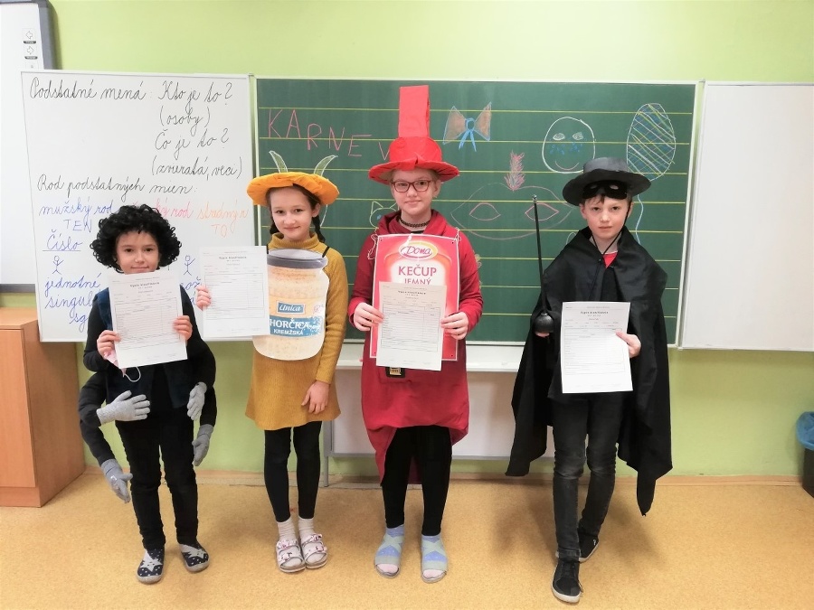 Emka (10 zľava), Diana (10), Veronika (10), Martin (9), Košice 