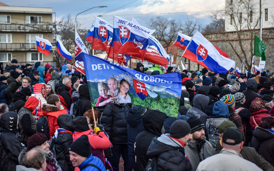 Protest hnutia Republika proti