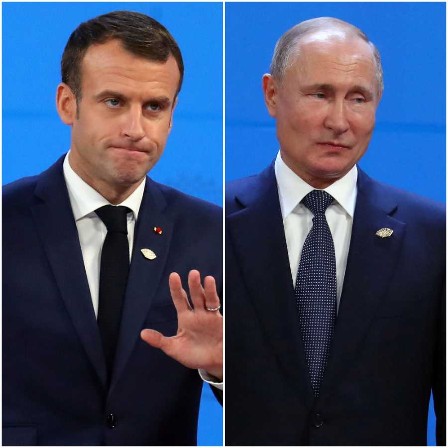 Emmanuel Macron a Vladimir